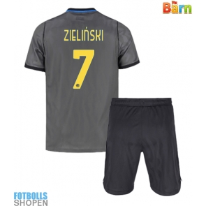 Billiga Inter Milan Piotr Zielinski #7 Tredjeställ Barn 2026-27 Kortärmad (+ Korta byxor)